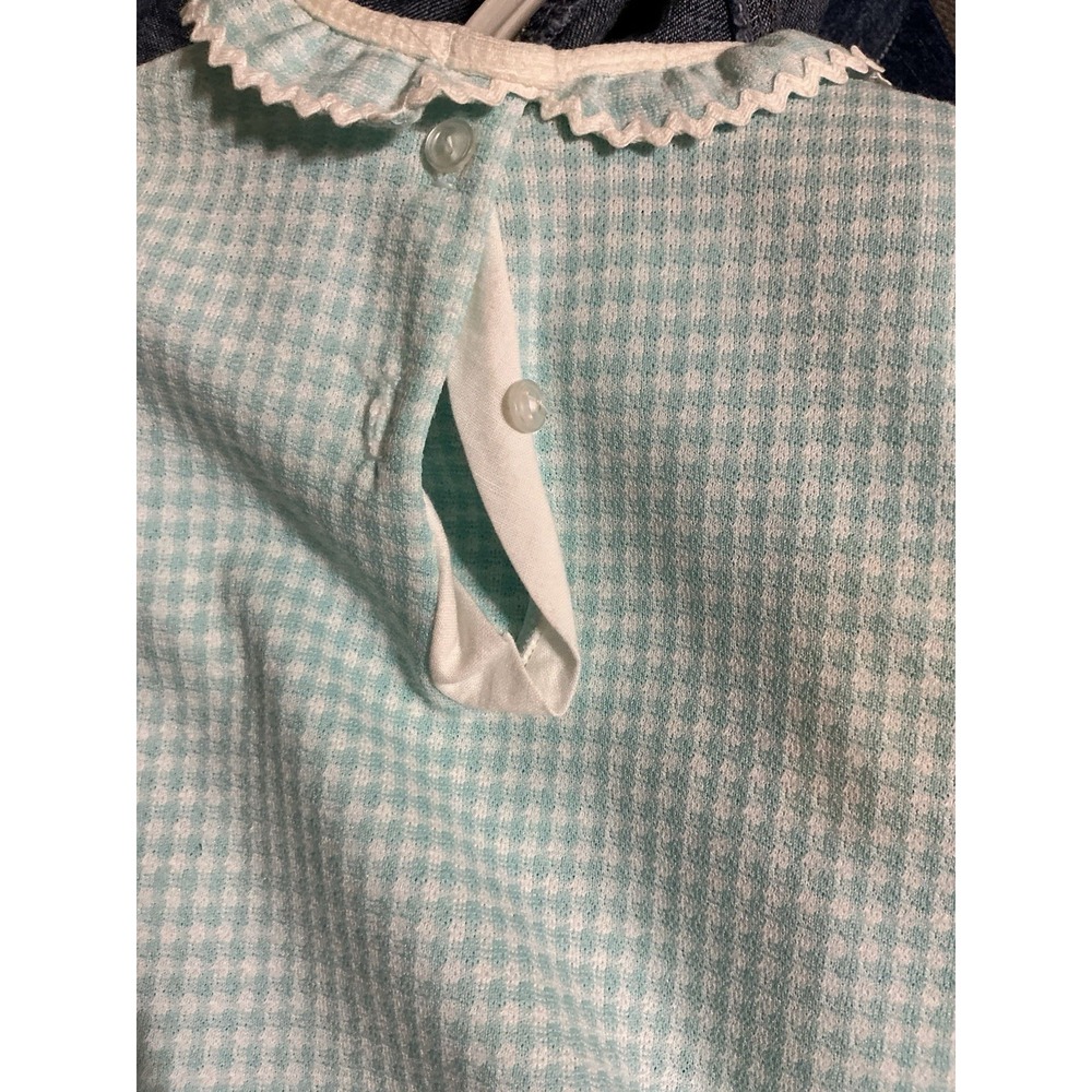 Vintage 80's 70s Little One's Baby Girls Dress Set 12 Mon Original K Mart Tag - Picture 5 of 7